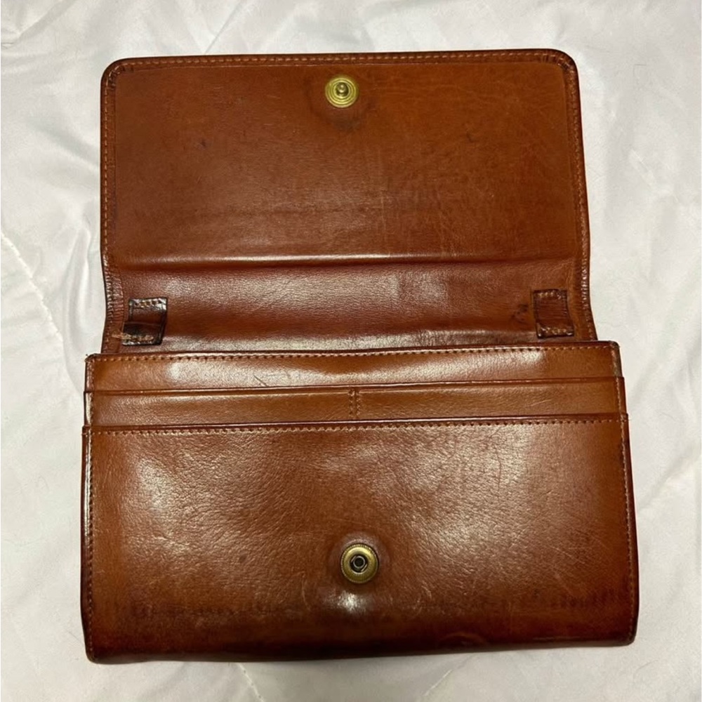 Vintage Coach Brown Leather Wallet